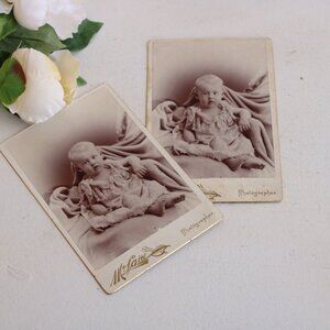 Vintage 1900s Photo, Baby Edwardian Photograph, Black And White Sepia Portrait,